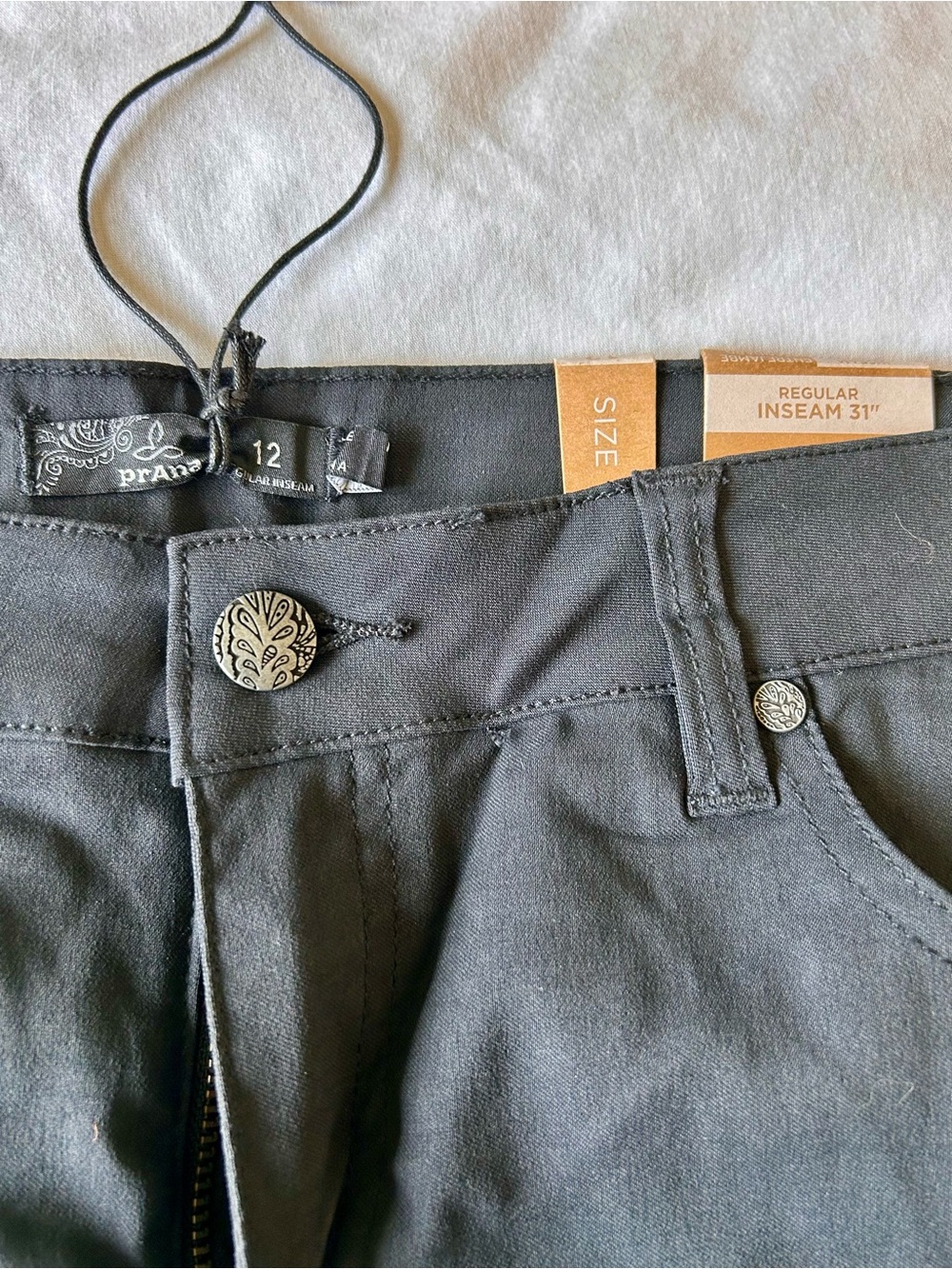 PrAna Black Stretch skinny pants - Picture 5 of 6